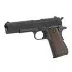 [Zestaw] Pistolet airsoftowy M1911 U.S. ARMY [Army Armament] + Kabura Per-Fit do ponad 80 modeli pistoletów - Black [Amomax]