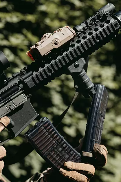 Stubby Fore Grip QD Picatinny - Black [FMA]