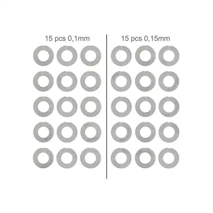 Komplet podkładek 0.1mm &amp; 0.15mm [SLONG AIRSOFT]