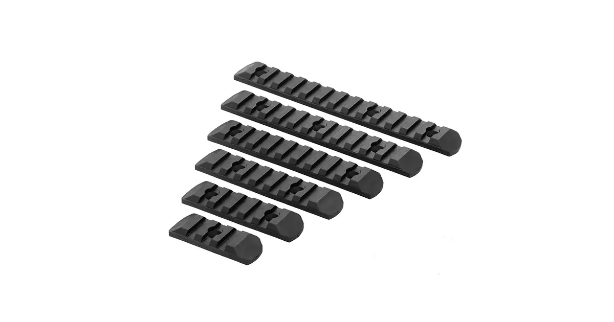 KeyMod/MLOCK Polymer Rail Set - Black [MP] | TaiwanGun US & EU