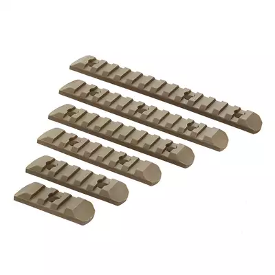 Komplet polimerowych szyn montażowych KeyMod/MLOCK - Black [MP]