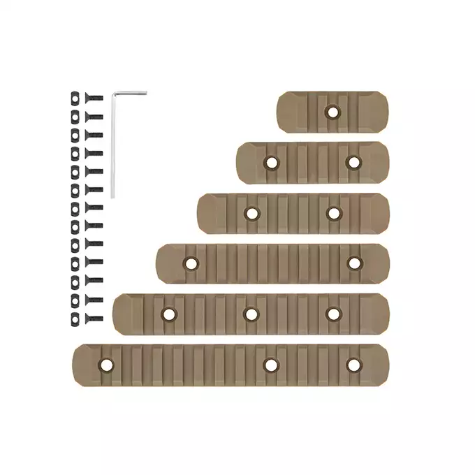 KeyMod/MLOCK  Polymer Rail Set - Dark Earth [MP]