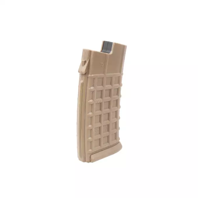 [Zestaw] Magazynek mid-cap na 80 kulek do serii AUG - Dark Earth [BATTLEAXE]