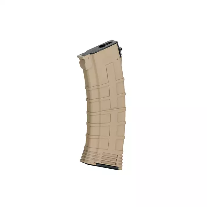 [Zestaw] Wzmocniony magazynek polimerowy na 130 kulek do AK74 - Dark Earth