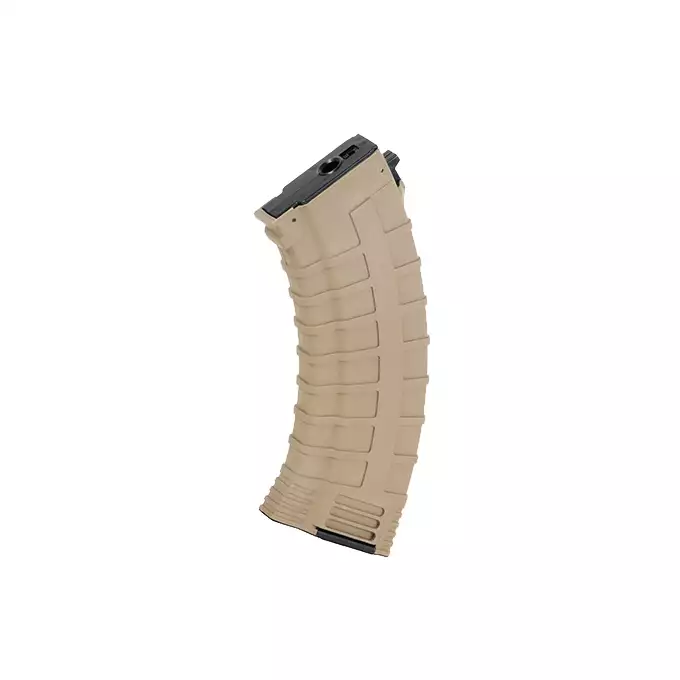 [Zestaw] Wzmocniony magazynek polimerowy na 130 kulek do AK47 - Dark Earth