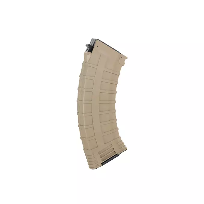 [Zestaw] Wzmocniony magazynek polimerowy na 130 kulek do AK47 - Dark Earth