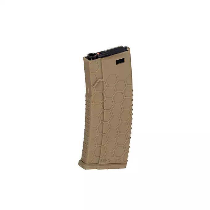 [Zestaw] Polimerowy magazynek mid-cap na 120 kulek do serii M4/AR-15 - Dark Earth