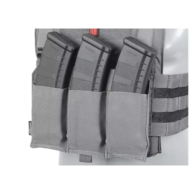 Detachable Elastic Triple Magazine Pouch - Ranger Green [EM]