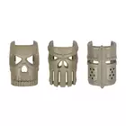 Komplet ozdobnych 3 nakładek do lejka AR15/M4 - Dark Earth [Kublai]