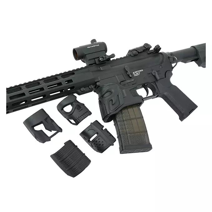 Komplet ozdobnych 3 nakładek do lejka AR15/M4 - Dark Earth [Kublai]