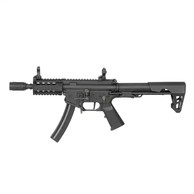 [Zestaw] PDW SBR Shorty - Black [King Arms] + Magazynek mid-cap do MP5 Długi -130BB [CYMA]