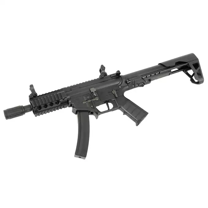 [Zestaw] PDW SBR Shorty - Black [King Arms] + Magazynek mid-cap do MP5 Długi -130BB [CYMA]