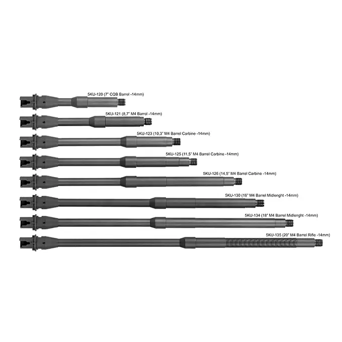 18" aluminum barrel Mid-Length for M4/AR15 [5KU]