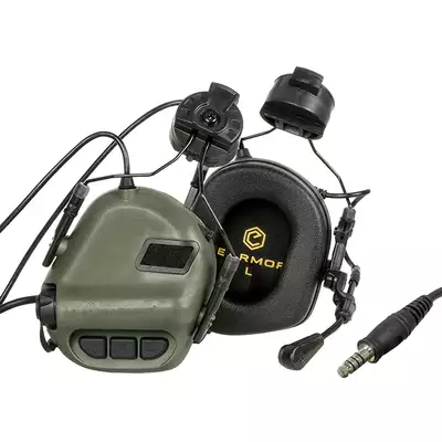 M32H Aktywne ochronniki słuchu z mikrofonem na hełm FAST - FG