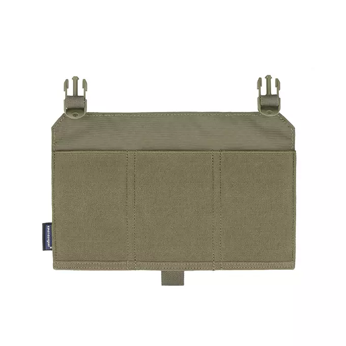 [Zestaw] 420 Plate Carrier - Ranger Green [EM] + Modułowy odpinany panel tylny do 420 Plate Carrier - Ranger Green [EM] + Odpinana potrójna elastyczna kieszeń na magazynki - Ranger Green [EM]