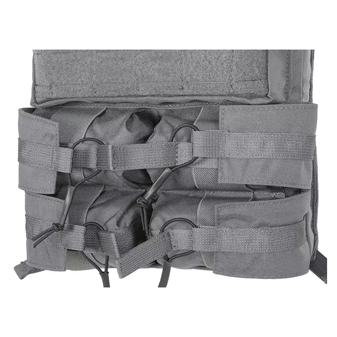 [Zestaw] 420 Plate Carrier - Coyote Brown [EM] + Modułowy odpinany panel tylny do 420 Plate Carrier - Coyote Brown [EM] + Odpinana potrójna elastyczna kieszeń na magazynki - Coyote Brown [EM]
