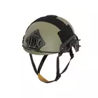 [Set] FAST Ballistic Helmet Replica (M Size) - Ranger Green [FMA] + Steel Protective Half Face Mask V.1 - Olive/Skull [WOSPORT]