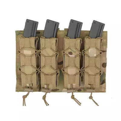 Szybka poczwórna ładownica MOLLE na magazynki MP5/SMG - Multicamo