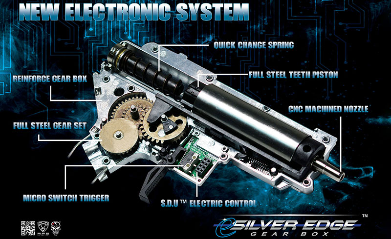 Phantom Extremis Rifle MK7 eSilver Edge - Black [APS] | Taiwangun