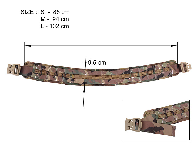 Emersongear FRO Style Bison Combat Belts Hunting Molle Tactical Waist Strap MCBK