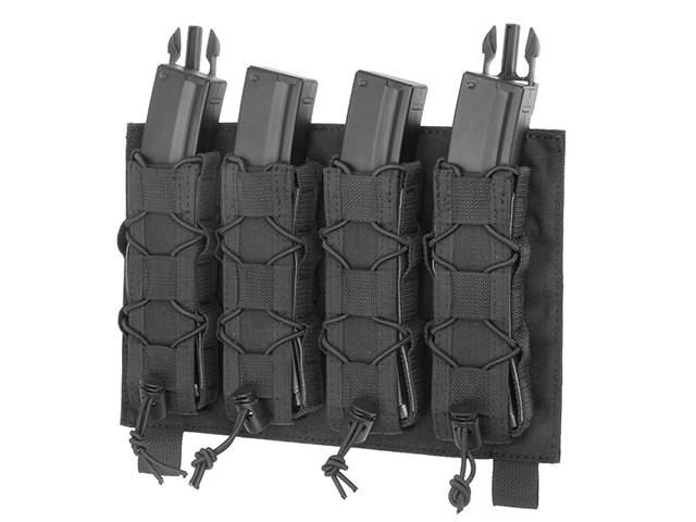 TT MultiPurpose/MP5 Mag/UtilityPouchセット BUCKLE UP Speed Quad MP5/SMG/UTR45 Magazine Pouch - Black