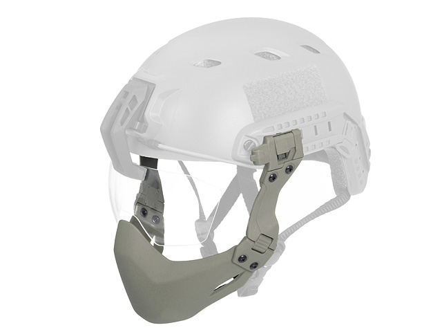fast mt helmet mandible FMA Gunsight Face Mask For (TB1304)– APEXTAC GEAR Black / Size 2 (XL)