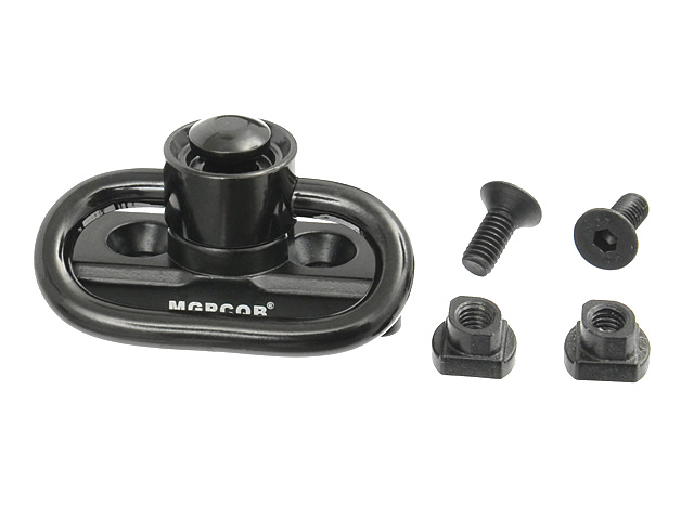 A&P Accessories KeyMod Sling Attachment – Heavy Duty, 1.25" Loop, Quick Detach, Black (RA014)