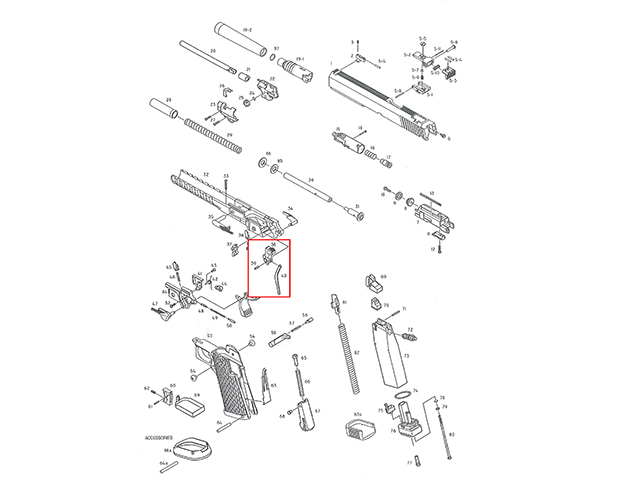 KP06 kompletny kurek [KJW] - TaiwanGun