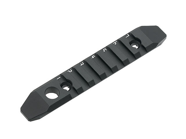 7-slot aluminium rail MLOCK/KEYMOD -black [WADSN] | Taiwangun