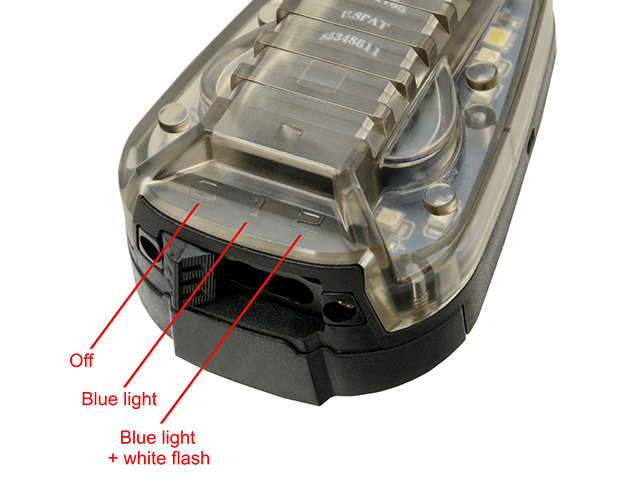 HEL-STAR 6 GEN III helmet marker - Black/Blue [WADSN] | TaiwanGun