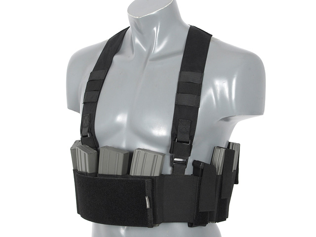 Airsoft lightweight speed chest rig- black [Amomax] | Taiwangun