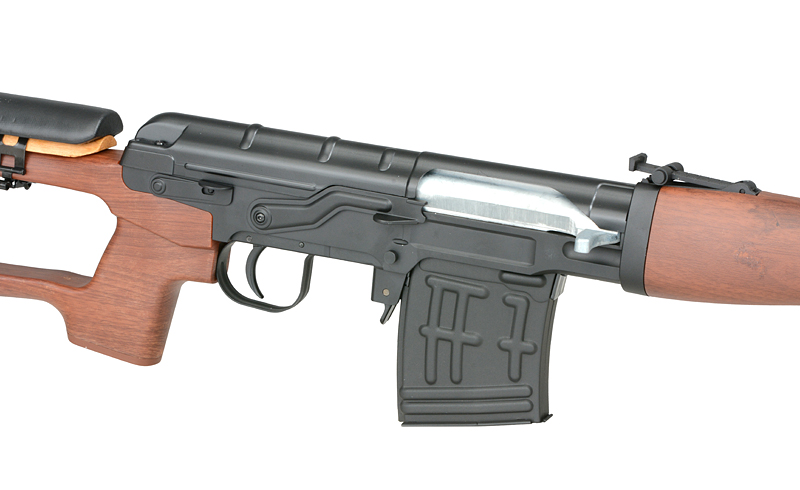 SVD Airsoft Bolt Action Sniper Rifle - Plastic Wood Version [AGM ...