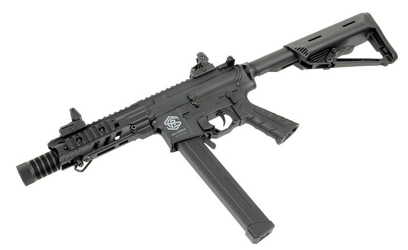 Set] SR4 ST FALCON-W - Black [SRC] + Pistol Magazine 110 bb for