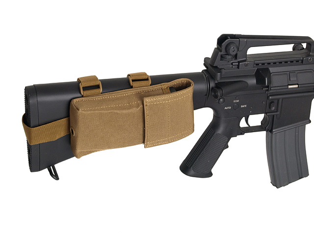 Magazine pouch for M4/M15/M16 mounted on stock - Coyote[8FIELDS