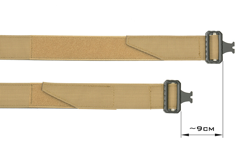 Rigid belt L with QD buckle - BLACK [8FIELDS] | Taiwangun