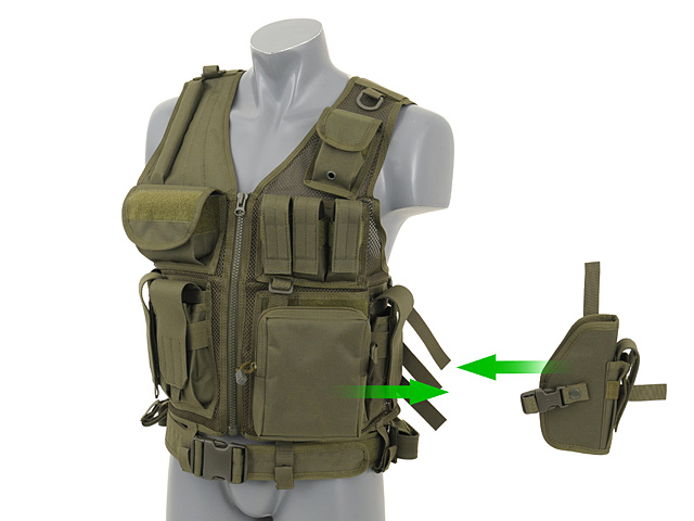 Law Enforcement Tactical Vest V.2 - Olive [8FIELDS] | Taiwangun