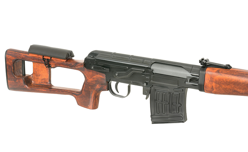 Set] SVD Sniper Rifle AEG Replica - Real Wood [A&K] + 4x24 PSO-1