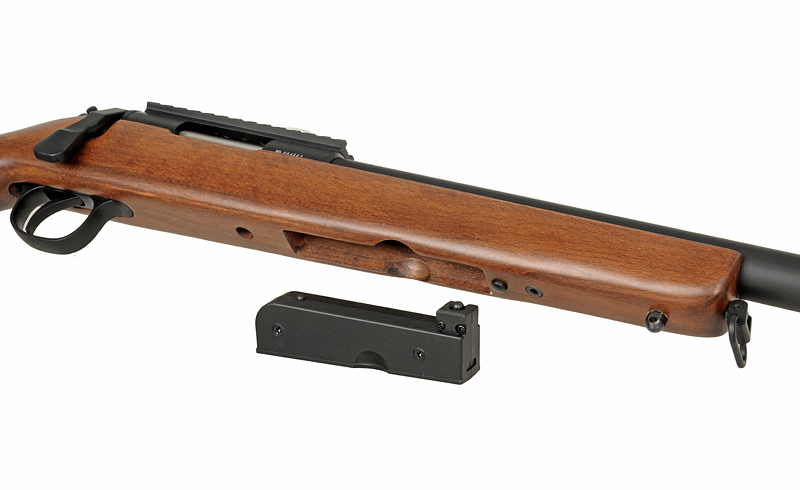 Set] 202 bolt-action airsoft rifle - Real Wood [Double Bell] +