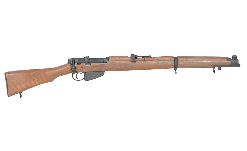 WWII SMLE No.1 MK III Bolt-Action Rifle Replica - Real Wood
