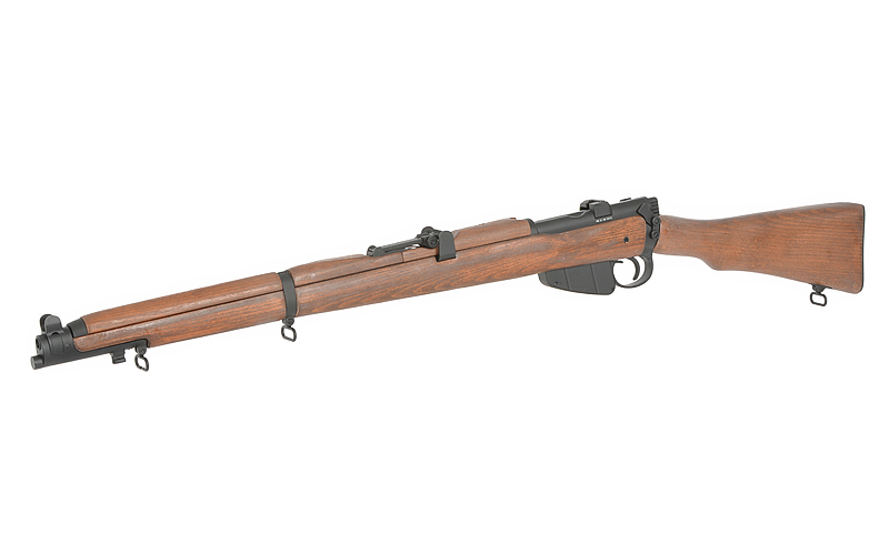 WWII SMLE No.1 MK III Bolt-Action Rifle Replica - Real Wood