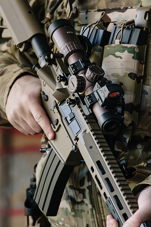 Set] Daniel Defense MK18 Gas Blow-Back Rifle - Tan [EMG] + Scope