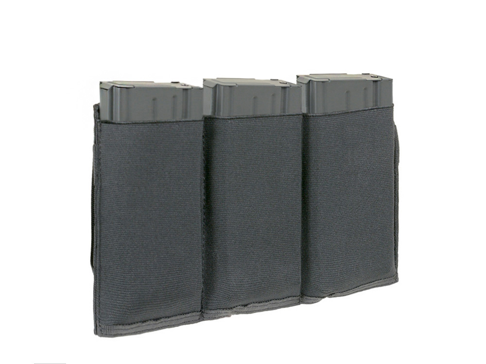 完売　Third magazine ♯4 ビスチェ　ブラックXS Elastic Triple SR25/M14/SCAR-H/HK417 Magazine Pouch - Black