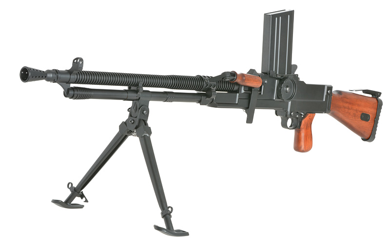 LOW-GUNS WWII MG26(t) Light Machine Gun Replica [Snow Wolf