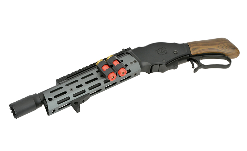 Set] AT8701GY lever-action shotgun Short replica [Golden Eagle] +