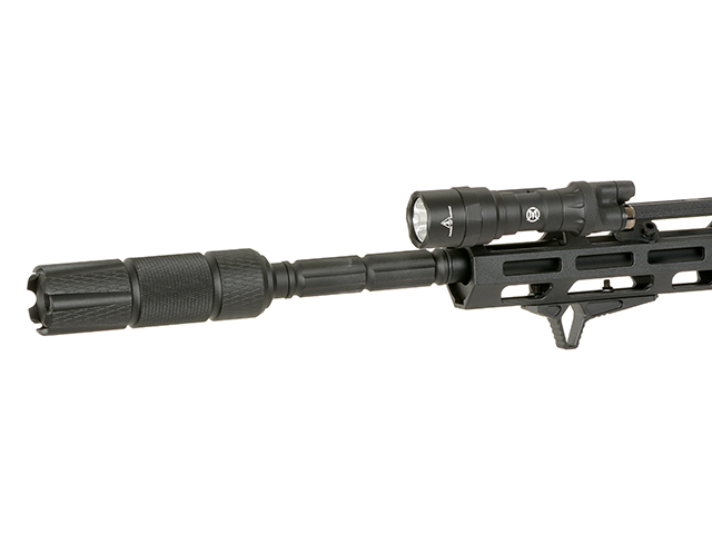 Outer barrel extension 86 mm - FINNED 14 mm CCW [SLONG AIRSOFT