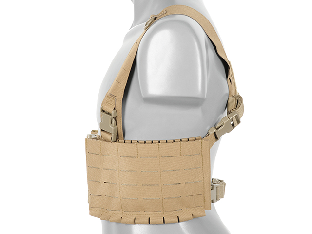 Chest Rig with Two Pouches for 6 AR / AK Magazines, Laser Cut