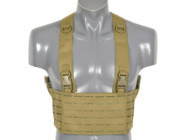 [Set] Chest rig Laser-Cut - Coyote [8Fields] + Laser-Cut Panel with 3 ...