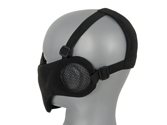 WLXW Tactisch Airsoft-masker en paintballhelm, snel, volledig masker, bescherming voor masker met helder masker en schedel, zwart, L (56/66 cm