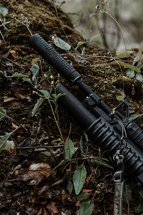 QD Silencer with Flash Hider - Black - Taiwangun